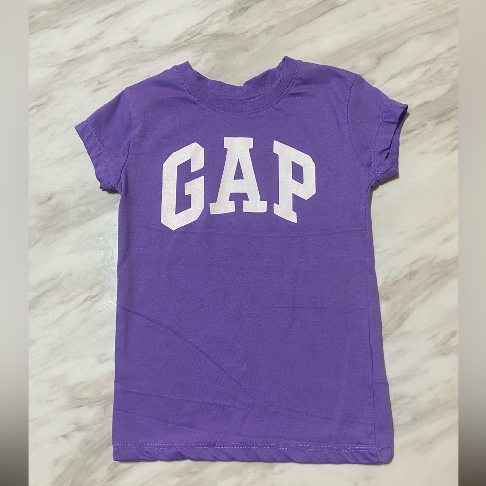 GAP Kids Short Sleeve Logo Tee - Purple